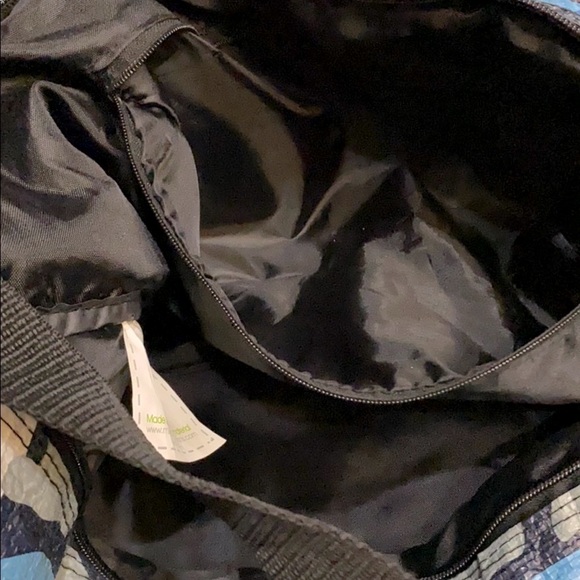 Mixed Bag Designs Blue camouflage Camo duffel bag overnight lined Ripstop NICE! - Picture 6 of 6